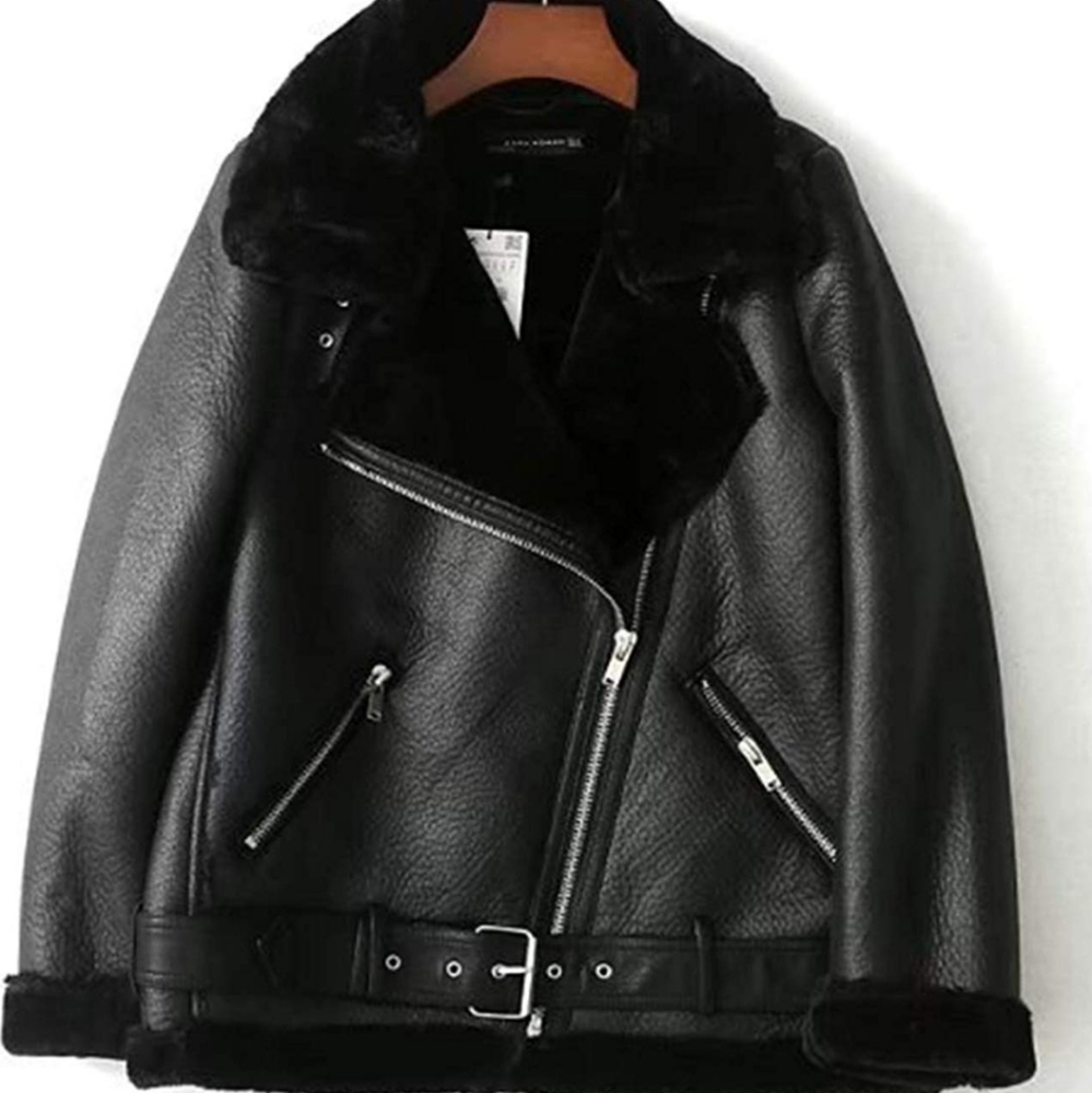 NWT Faux Leather Moto Jacket